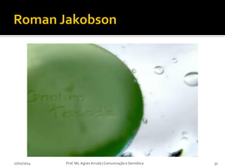 27/02/2014

Prof. Ms. Agnes Arruda | Comunicação e Semiótica

31

 