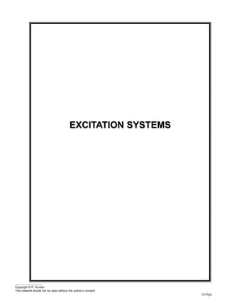 1539pk
EXCITATION SYSTEMS
Copyright © P. Kundur
This material should not be used without the author's consent
 