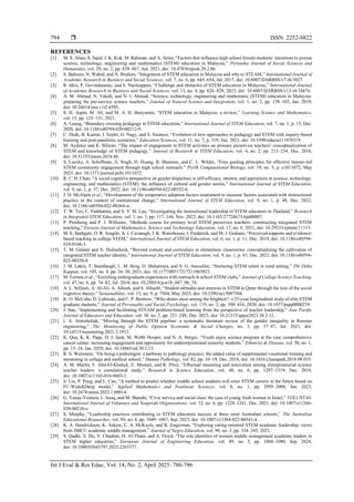 Systematic literature review on developing an integrated STEM ...