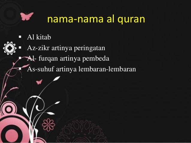 (memahami isi pokok ajaran al-qur'an)