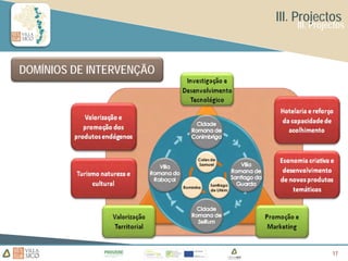 III. Projectos
                              III. Projectos



DOMÍNIOS DE INTERVENÇÃO




                                        17
                                        17
 