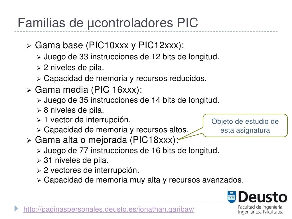 02.Arquitectura de los microcontroladores pic