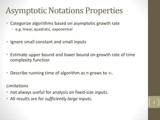 02 asymptotic notations | PPTX