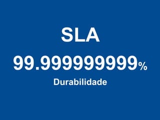 SLA
99.999999999%
   Durabilidade
 