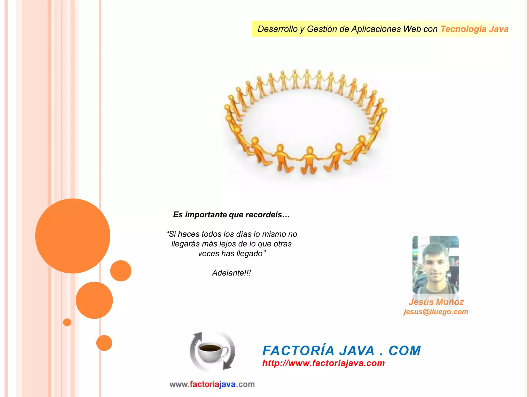 29Argumentos de línea de comandosA veces, como en nuestro ejemplo, será necesario convertir las cadenas a números. No hay problema:int firstArg = 0;if (args.length > 0){firstArg = Integer.parseInt(args[0]);}