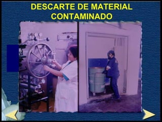 DESCARTE DE MATERIAL
CONTAMINADO
 