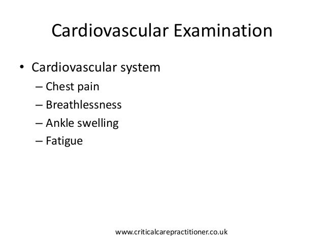 Cardiovascular Examination