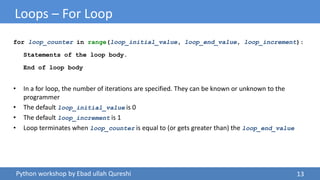 02 Control Structures - Loops & Conditions | PPT