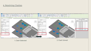 4. Resolving Clashes
1. Clash Selected 2. Clash Solved