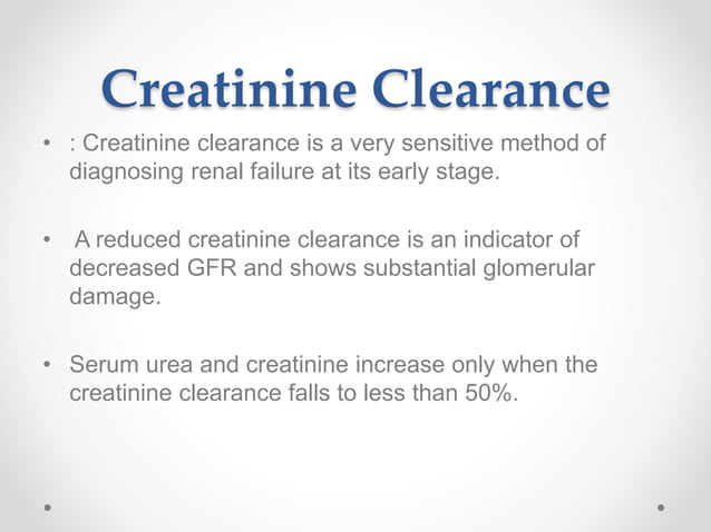creatinine | PPT