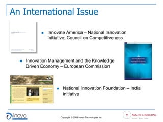 Issues Of Innnovation