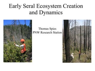 Early Seral Ecosystem Creation and Dynamics Thomas Spies PNW Research Station 