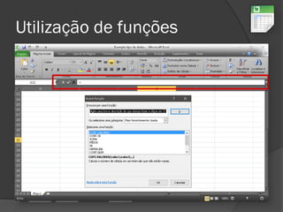 Utilização de funções
 