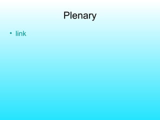 Plenary link 
