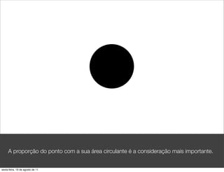 A proporção do ponto com a sua área circulante é a consideração mais importante.


sexta-feira, 19 de agosto de 11
 
