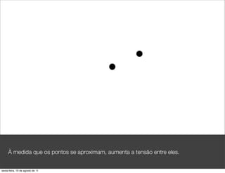 c




     À medida que os pontos se aproximam, aumenta a tensão entre eles.


sexta-feira, 19 de agosto de 11
 