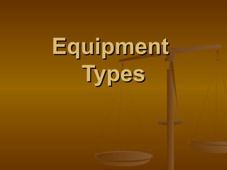 EquipmentEquipment
TypesTypes
 
