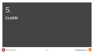 5.
CLASSI
in collaborazione conES6 & TypeScript 35
 