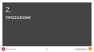 2.
TIPIZZAZIONE
in collaborazione conES6 & TypeScript 57
 