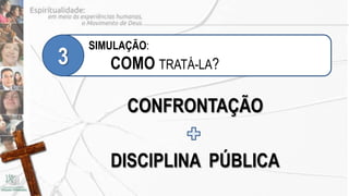 SIMULAÇÃO:
3      COMO TRATÁ-LA?

          CONFRONTAÇÃO

       DISCIPLINA PÚBLICA
 