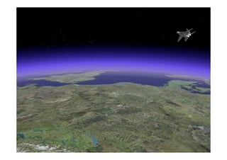 Business / Mission Trajectory


                                                    Military Mission Trajectory
                                                    Facilita operações militares
                                                             complexas


                                                                                           Performance
                                                                                         Requer performance
                                    Previsão de Altitude,                                       4D
                                     tempo, velocidade,
                                          Posição
  Business Trajectory
• Detida pelo utilizador           Flight Guidance, Data
• Negociada entre avião              Link, FMS, ADS-B
  e ATC
• Contrato 4D
• Data Link                       Trajectory negotiation

                                        4DT
                                                       4DT
                            4DT
                                                                      4DT
                4DT
                                                                                   4DT




                                                                                                          16
 
