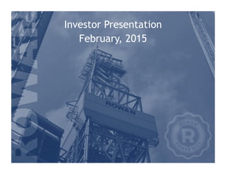 Investor Presentation
February, 2015
 