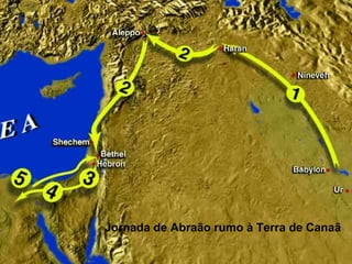Jornada de Abraão rumo à Terra de Canaã
 