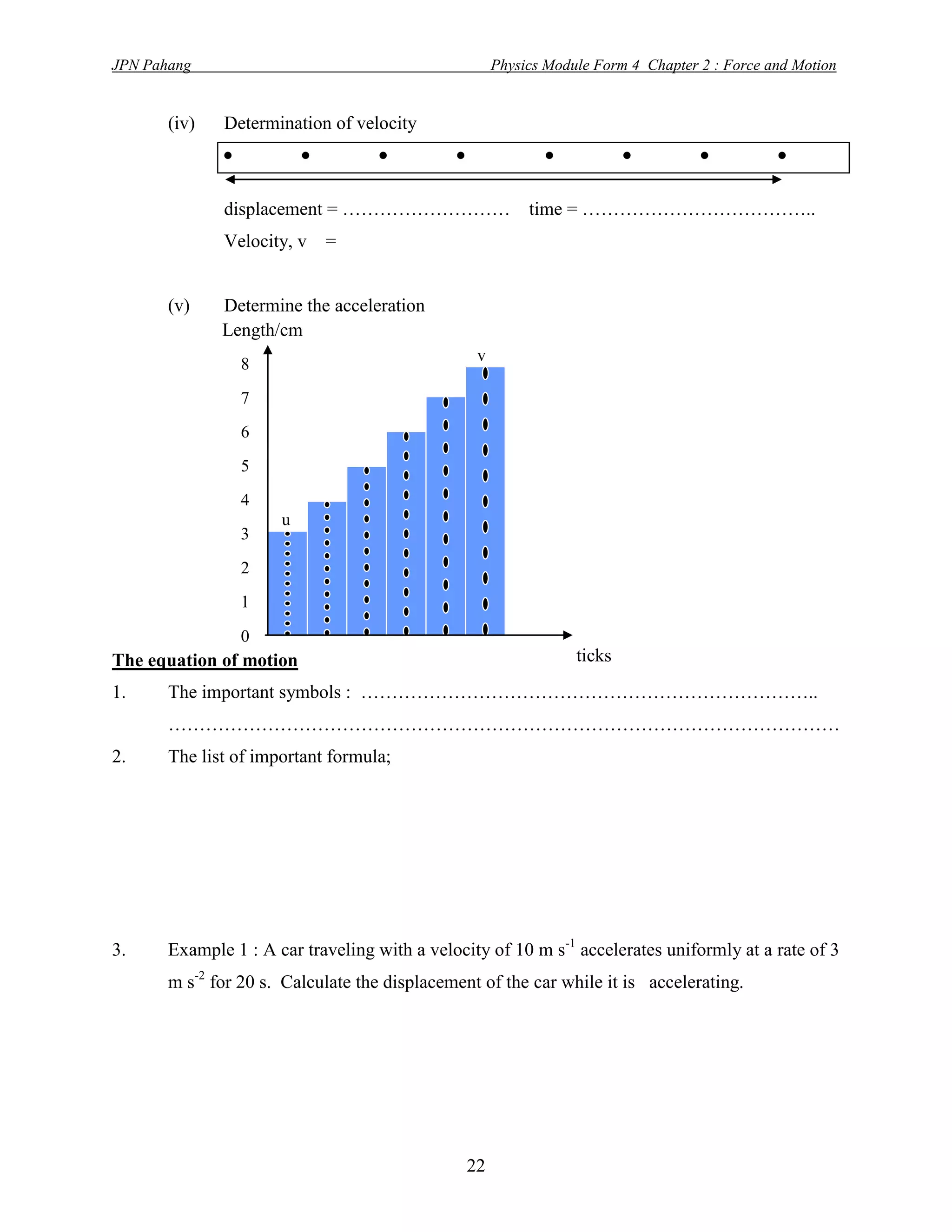 SPM PHYSICS FORM 4 forces and motion | PDF