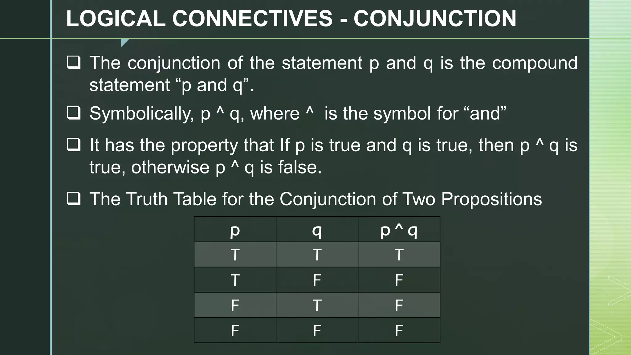 Formal Logic - Lesson 2 - Logical Connectives | PDF | Programming ...