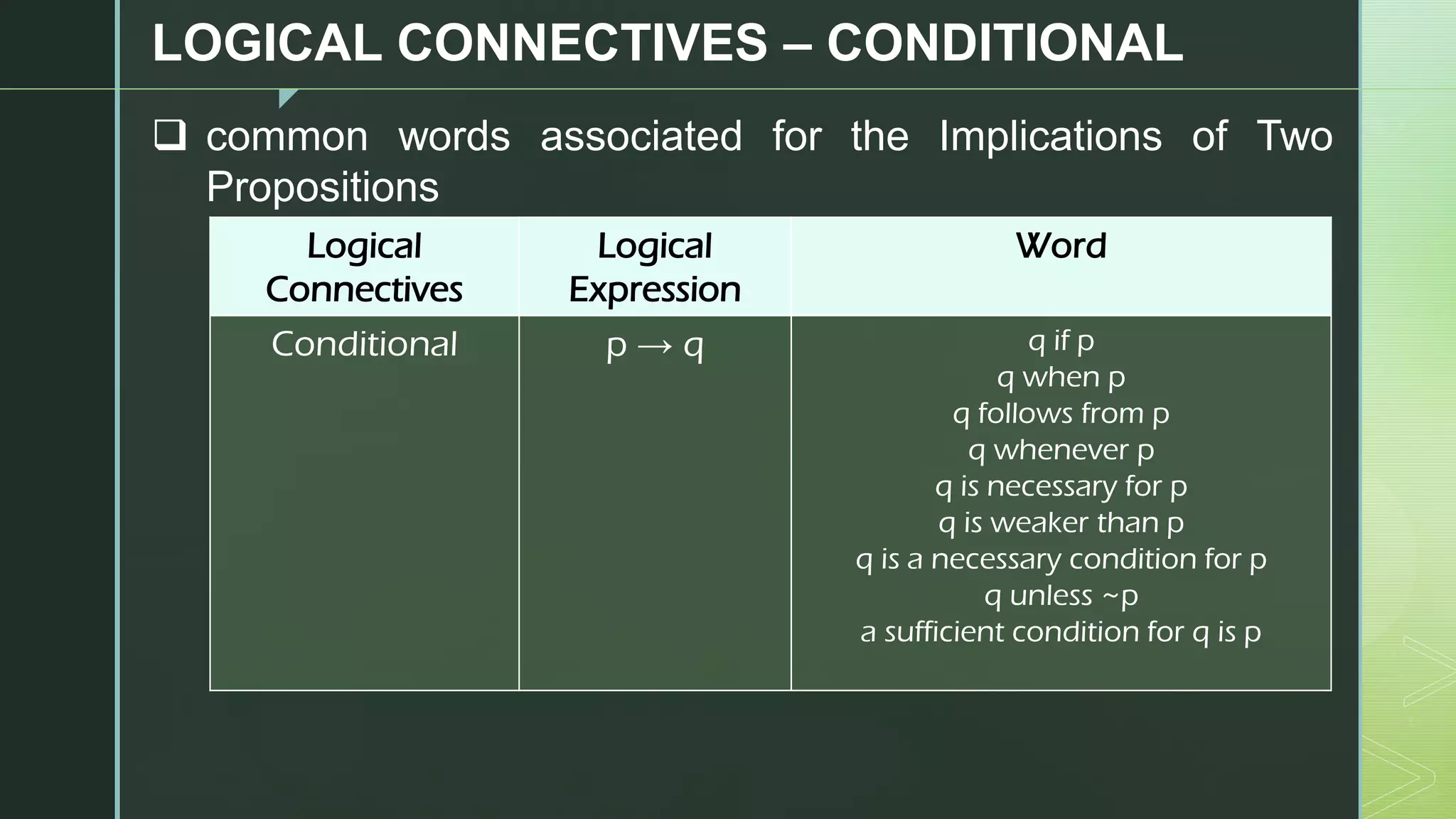 Formal Logic - Lesson 2 - Logical Connectives | PDF | Programming ...