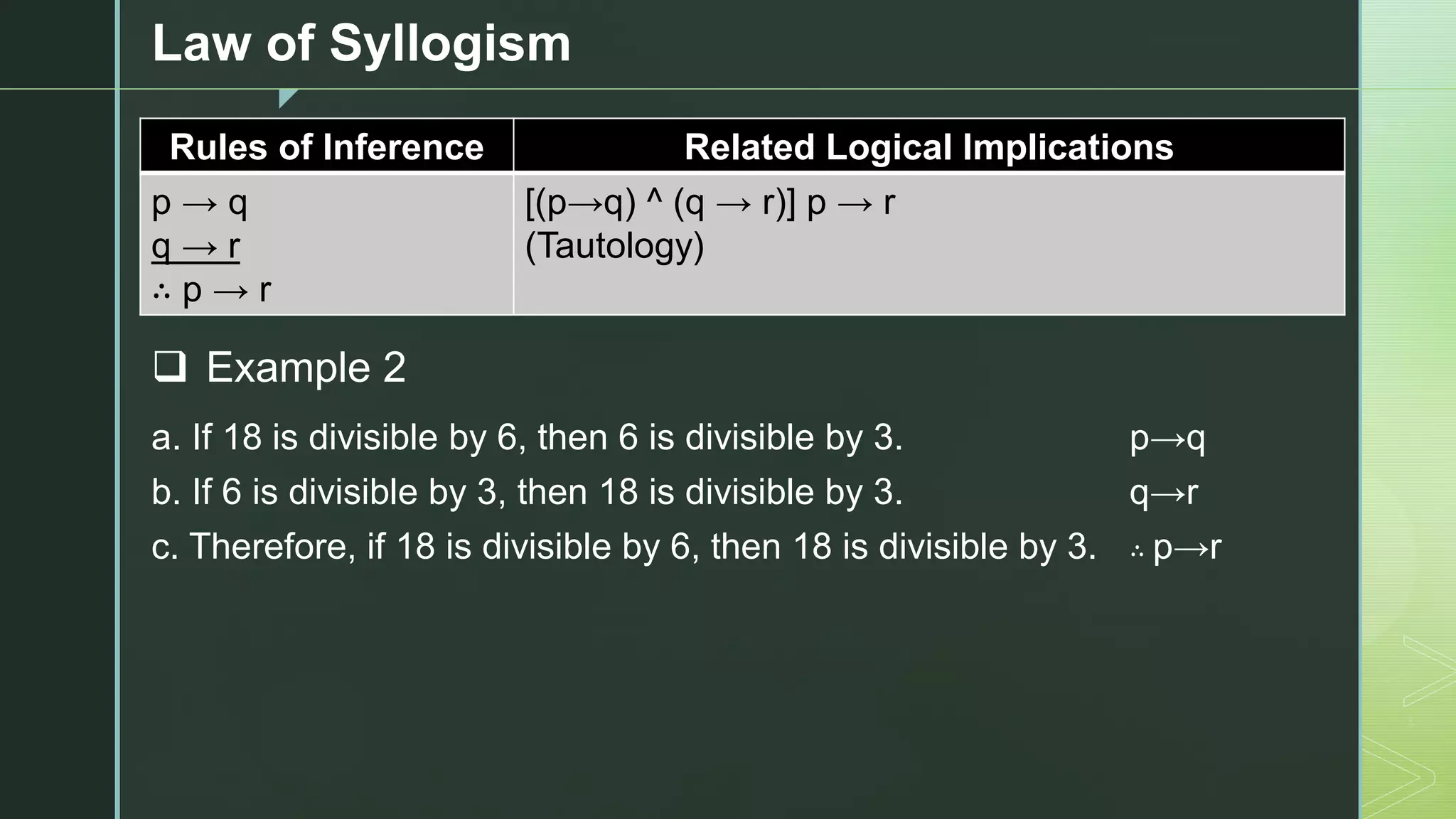 Formal Logic - Lesson 7 - Rules of Inference | PDF