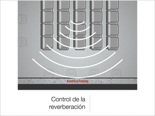 Control de la
reverberación

 