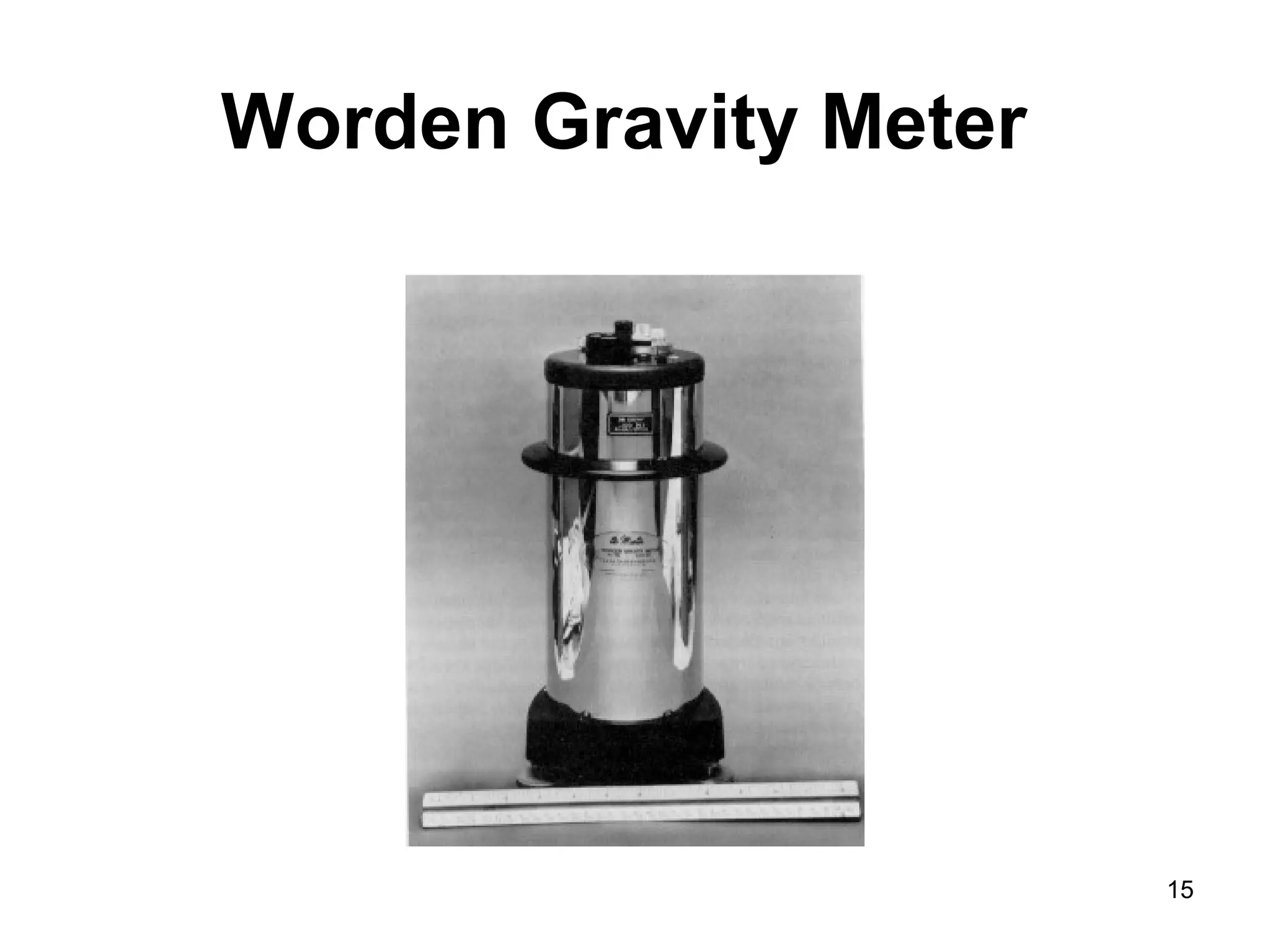 Worden Gravity Meter

15

 