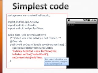 02 hello world - Android | PPT