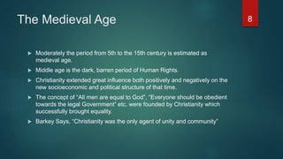 Medieval Human Rights Evaluation of Human Rights | PPTX