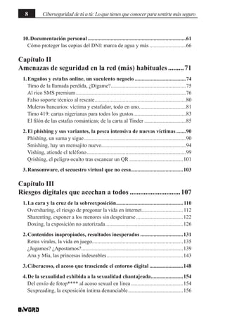 8 Ciberseguridad de tú a tú: Lo que tienes que conocer para sentirte más seguro
10.Documentación personal....................
