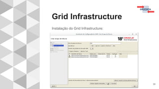 Grid Infrastructure
39
Instalação do Grid Infrastructure:
 
