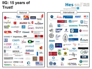 InternationalNational
IIG: 15 years of
Trust!
 