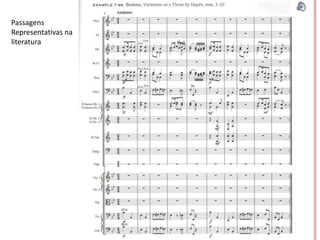 Passagens
Representativas na
literatura
 