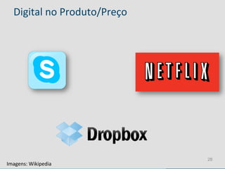 Digital	
  no	
  Produto/Preço	
  




                                        28
Imagens:	
  Wikipedia	
  
 