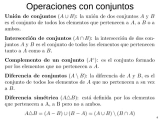 Operaciones con conjuntos 