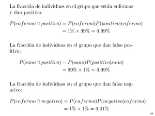 En general, tenemos la  regla de la multiplicación: Para definir las probabilidades conjuntas, marginales y condicionales se ha empleado un ejemplo específico en el que el espacio muestral contiene un número finito de resultados. Sin embargo, las definiciones dadas aquí son completamente generales y pueden extenderse para cualquier espacio muestral, ya sea discreto o continuo. 