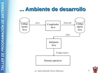 TALLER DE PROGRAMACIÓN DE SISTEMAS

                                     ... Ambiente de desarrollo




                                          Lic. Nancy Michelle Torres Villanueva   3
 
