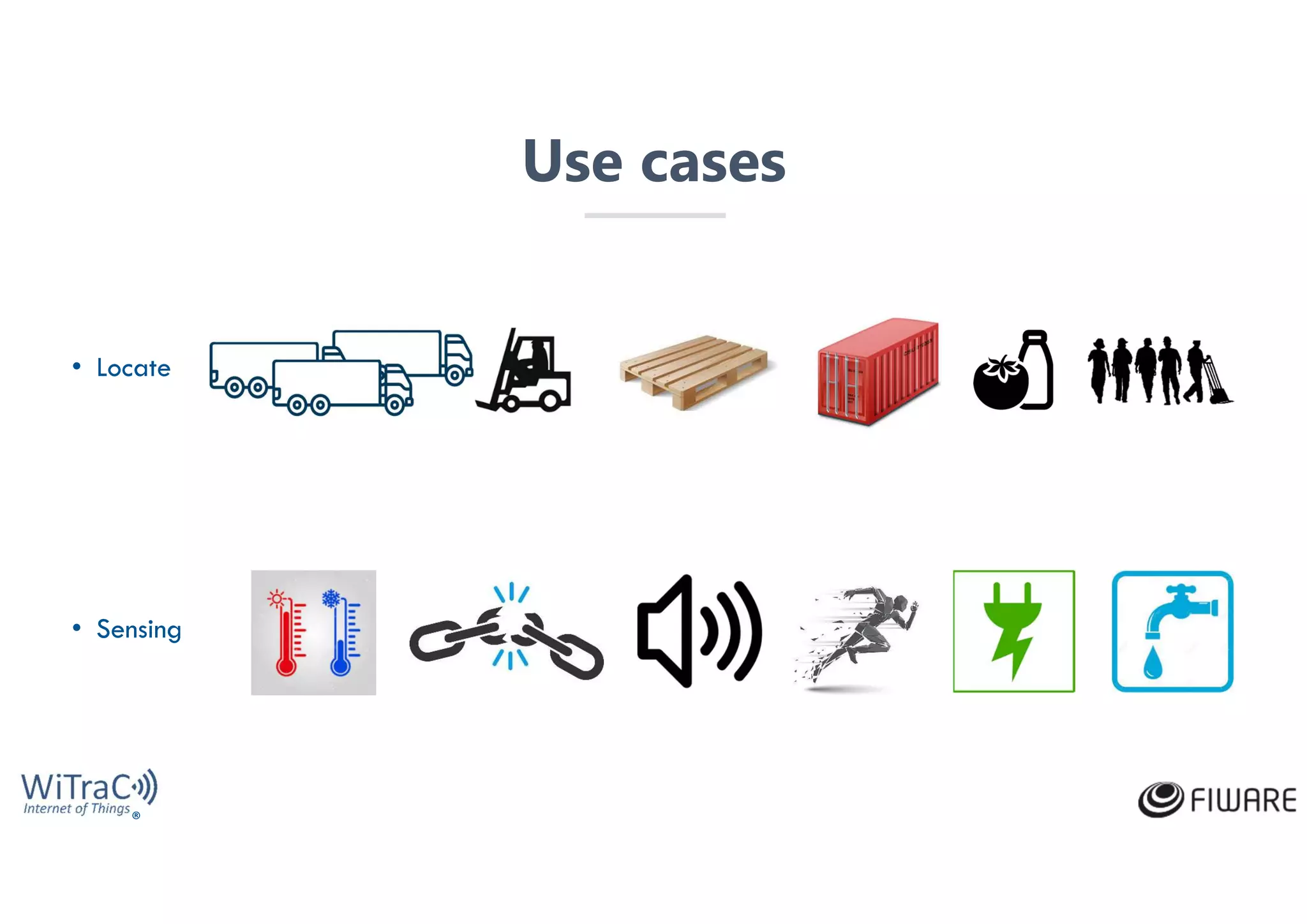 ®
• Locate
• Sensing
Use cases