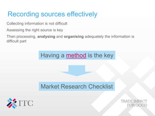 Recording sources effectively
Collecting information is not difficult
Assessing the right source is key
Then processing, a...