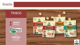 Snacks
TRIBOS
1oSNACK
INTEGRAL
com
PREÇO
ACESSÍVEL
 