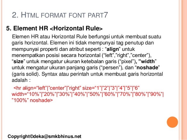 Download 02 Materi Html Pengolahan Format Font SVG Cut Files