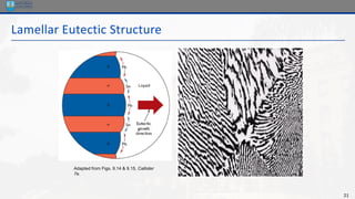21
Lamellar Eutectic Structure
Adapted from Figs. 9.14 & 9.15, Callister
7e.
 