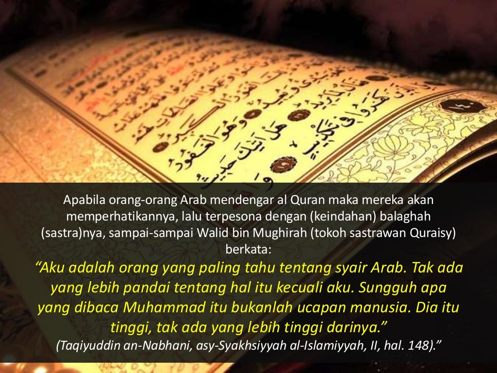 Membuktikan Kebenaran alQuran