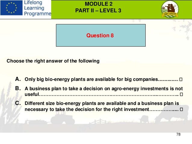 Bioenergy business plan